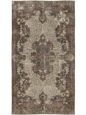 Atina Kırmızı Eskitme Yün Modern Desenli Yün Hav Toz Vermez Leke Tutmayan Salon Yolluk Mutfak El Dokuma Halı