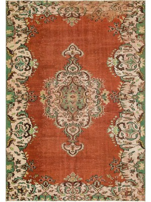 Bespoky 181x262 cm Bej Klasik Yün Halı | Salon Yatak Odası Halısı | %100 Doğal Yün El Yapımı El Dokuma | UNİQUE-35919