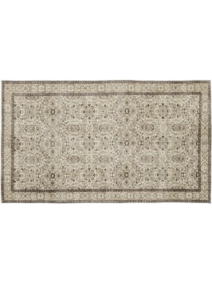 Bej Eskitme Yün Modern Desenli Yün Hav Toz Vermez Leke Tutmayan Salon Yolluk Mutfak El Dokuma Halı