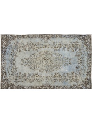 Gri Göbekli Yün Modern Desenli Yün Hav Toz Vermez Leke Tutmayan Salon Yolluk Mutfak El Dokuma Halı