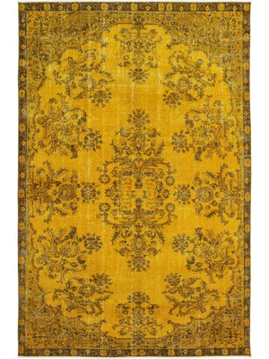 Vintage Mavi Eskitme Yün Modern Desenli Yün Hav Toz Vermez Leke Tutmayan Salon Yolluk Mutfak El Dokuma Halı