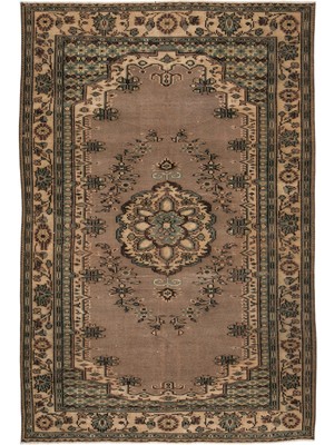 Atina Mavi Eskitme Yün Modern Desenli Yün Hav Toz Vermez Leke Tutmayan Salon Yolluk Mutfak El Dokuma Halı