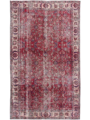 Hali.Net 155x266 cm Kırmızı Atina Anadolu Yün Halı | Salon Yatak Odası Halısı | Doğal Yün El Yapımı El Dokuma Hav Vermez | UNİQUE-16399