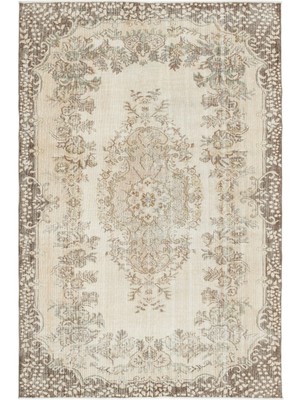 Atina Bej Eskitme Yün Modern Desenli Yün Hav Toz Vermez Leke Tutmayan Salon Yolluk Mutfak El Dokuma Halı