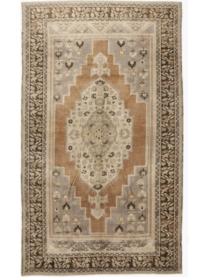 Hali.Net 220x280 cm Turuncu Vintage El Dokuma Yün Halı | El Yapımı Doğal Yün Salon Halısı | Geleneksel Anadolu Hav Vermez | UNİQUE-2431