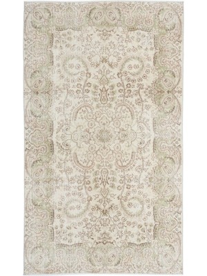 Atina Bej Eskitme Yün Modern Desenli Yün Hav Toz Vermez Leke Tutmayan Salon Yolluk Mutfak El Dokuma Halı