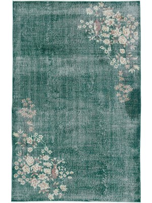 Atina Kahverengi Eskitme Yün Modern Desenli Yün Hav Toz Vermez Leke Tutmayan Salon Yolluk Mutfak El Dokuma Halı