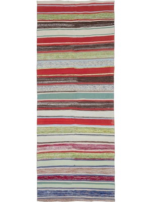 Hali.Net 146x373 cm Gri Vintage Anadolu Eskitme Yün Halı | Geniş Salon Yatak Odası Halısı | Doğal Yün El Yapımı El Dokuma Hav Vermez | UNİQUE-32624