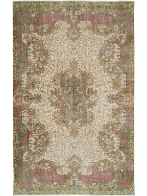 Atina Krem Eskitme Yün Modern Desenli Yün Hav Toz Vermez Leke Tutmayan Salon Yolluk Mutfak El Dokuma Halı