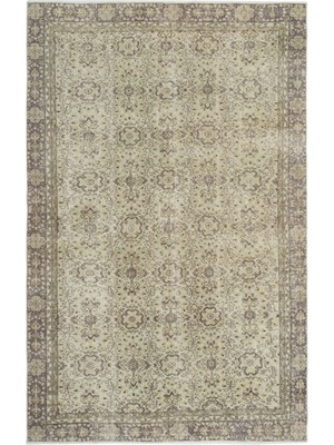 Treviso Ekru Modern Naturel Viskon Modern Desenli Yün Hav Toz Vermez Leke Tutmayan Salon Yolluk Mutfak El Dokuma Halı