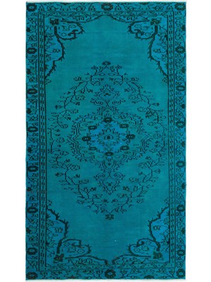 Iskece Yeşil Eskitme Yün Modern Desenli Yün Hav Toz Vermez Leke Tutmayan Salon Yolluk Mutfak El Dokuma Halı