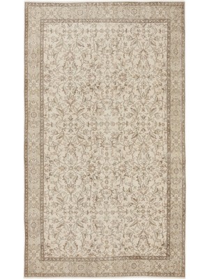 Atina Bej Eskitme Yün Modern Desenli Yün Hav Toz Vermez Leke Tutmayan Salon Yolluk Mutfak El Dokuma Halı