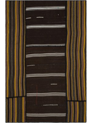 Vintage Kahverengi Geometrik Yün Modern Desenli Yün Hav Toz Vermez Leke Tutmayan Salon Yolluk Mutfak El Dokuma Halı