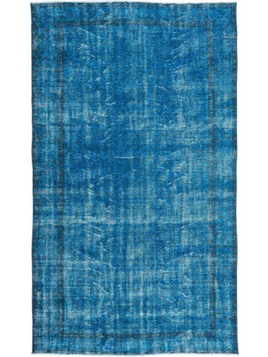 Hali.Net 178x304 cm Çok Renkli Vintage Anadolu Eskitme Yün Halı | Salon Yatak Odası Halısı | Doğal Yün El Yapımı El Dokuma Hav Vermez | UNİQUE-15618