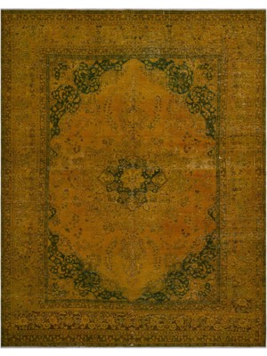 Hali.Net 297x381 cm Kahverengi Vintage El Dokuma Yün Halı | El Yapımı Doğal Yün Salon Halısı | Geleneksel Anadolu Hav Vermez | UNİQUE-24585