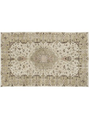 Bej Eskitme Yün Modern Desenli Yün Hav Toz Vermez Leke Tutmayan Salon Yolluk Mutfak El Dokuma Halı