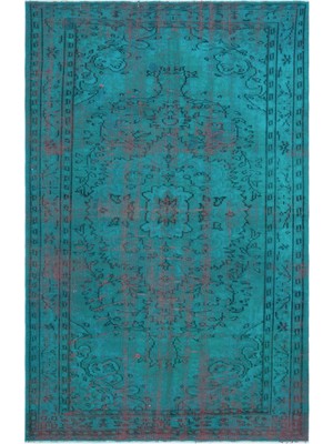 Teselya Turuncu Eskitme Yün Modern Desenli Yün Hav Toz Vermez Leke Tutmayan Salon Yolluk Mutfak El Dokuma Halı