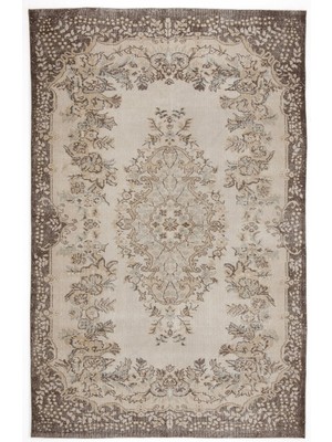 Olbia Gri Modern Yün  Modern Desenli Yün Hav Toz Vermez Leke Tutmayan Salon Yolluk Mutfak El Dokuma Halı