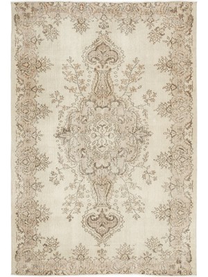 Atina Kahverengi Eskitme Yün Modern Desenli Yün Hav Toz Vermez Leke Tutmayan Salon Yolluk Mutfak El Dokuma Halı