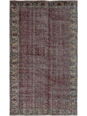 Hali.Net 145x244 cm Bej Kırmızı Çiçeksi Vintage Geleneksel Halı | Salon Yatak Odası Halısı | Hav Vermez | UNİQUE-8662