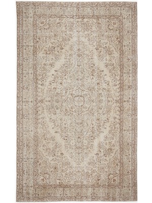 Atina Kırmızı Eskitme Yün Modern Desenli Yün Hav Toz Vermez Leke Tutmayan Salon Yolluk Mutfak El Dokuma Halı