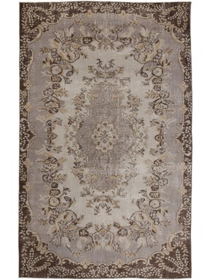 Atina Mavi Eskitme Yün Modern Desenli Yün Hav Toz Vermez Leke Tutmayan Salon Yolluk Mutfak El Dokuma Halı