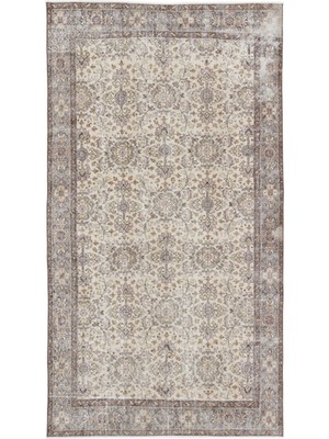 Hali.Net 160x285 cm Bej Atina Anadolu Yün Halı | Salon Yatak Odası Halısı | Doğal Yün El Yapımı El Dokuma Hav Vermez | UNİQUE-15297