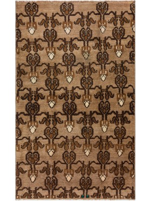 Girit Bej Çizgili Yün Modern Desenli Yün Hav Toz Vermez Leke Tutmayan Salon Yolluk Mutfak El Dokuma Halı