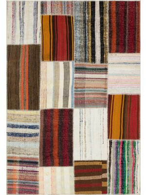 Hali.Net 159x231 cm Gri Atina Anadolu Yün Halı | Salon Yatak Odası Halısı | Doğal Yün El Yapımı El Dokuma Hav Vermez | UNİQUE-36183