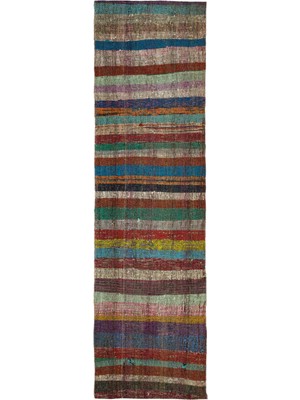 Iskece Turkuaz Eskitme Yün Modern Desenli Yün Hav Toz Vermez Leke Tutmayan Salon Yolluk Mutfak El Dokuma Halı