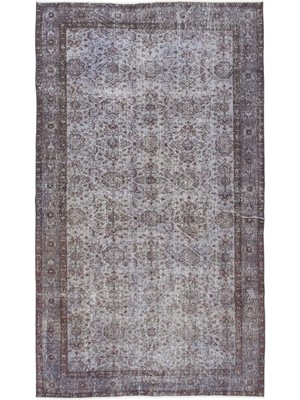 Atina Turkuaz Eskitme Yün Modern Desenli Yün Hav Toz Vermez Leke Tutmayan Salon Yolluk Mutfak El Dokuma Halı