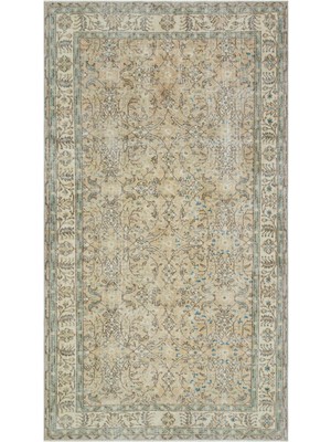 Girit Bej Çizgili Yün Modern Desenli Yün Hav Toz Vermez Leke Tutmayan Salon Yolluk Mutfak El Dokuma Halı