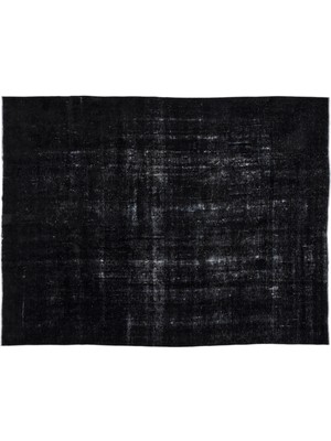 Siyah Eskitme Yün Modern Desenli Yün Hav Toz Vermez Leke Tutmayan Salon Yolluk Mutfak El Dokuma Halı