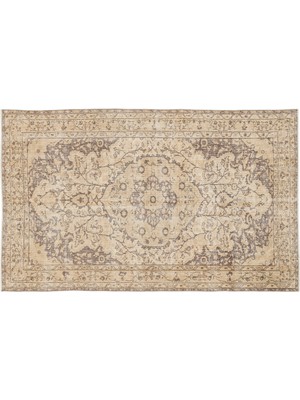 Bej Eskitme Yün Modern Desenli Yün Hav Toz Vermez Leke Tutmayan Salon Yolluk Mutfak El Dokuma Halı