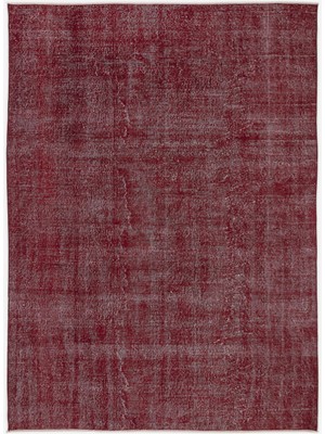 Ikat Kırmızı Ikat Ipek Modern Desenli Yün Hav Toz Vermez Leke Tutmayan Salon Yolluk Mutfak El Dokuma Halı