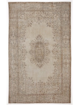 Atina Bej Eskitme Yün Modern Desenli Yün Hav Toz Vermez Leke Tutmayan Salon Yolluk Mutfak El Dokuma Halı