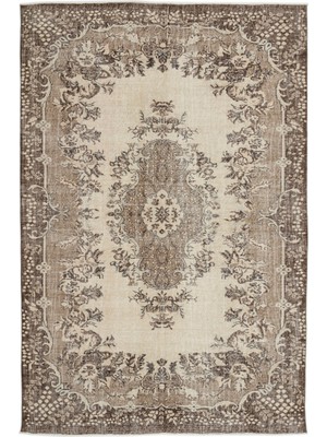 Patchwork Bej Patchwork Yün Modern Desenli Yün Hav Toz Vermez Leke Tutmayan Salon Yolluk Mutfak El Dokuma Halı