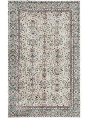 Girit Bej Çizgili Yün Modern Desenli Yün Hav Toz Vermez Leke Tutmayan Salon Yolluk Mutfak El Dokuma Halı