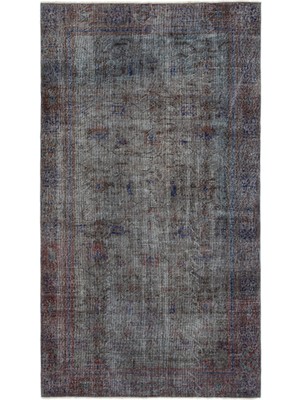 Hali.Net 160x288 cm Kahverengi Eskitme El Dokuma Yün Halı | El Yapımı Doğal Yün Salon Halısı | Geleneksel Anadolu Hav Vermez | UNİQUE-19330