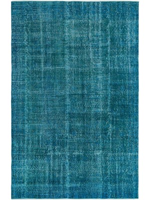 Atina Yeşil Eskitme Yün Modern Desenli Yün Hav Toz Vermez Leke Tutmayan Salon Yolluk Mutfak El Dokuma Halı