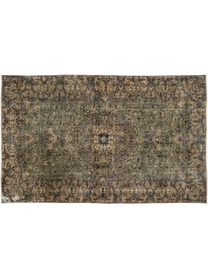 Kahverengi Göbekli Yün Modern Desenli Yün Hav Toz Vermez Leke Tutmayan Salon Yolluk Mutfak El Dokuma Halı