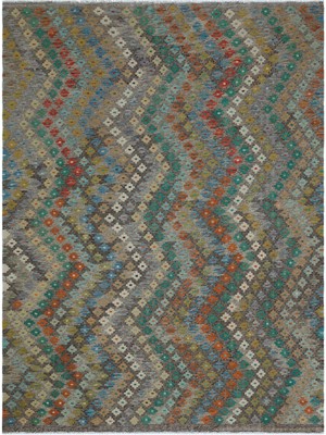 Hali.Net 188x245 cm Bej Bej-gri Çiçek Etnik Geometrik Halı | Salon Yatak Odası Halısı | Hav Vermez | UNİQUE-30167