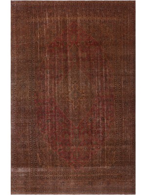Hali.Net 273x428 cm Bordo Bitkisel Vintage Oryantal Halı | Salon Yatak Odası Halısı | Hav Vermez | UNİQUE-29812