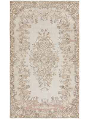 Teselya Bej Patchwork Yün Modern Desenli Yün Hav Toz Vermez Leke Tutmayan Salon Yolluk Mutfak El Dokuma Halı