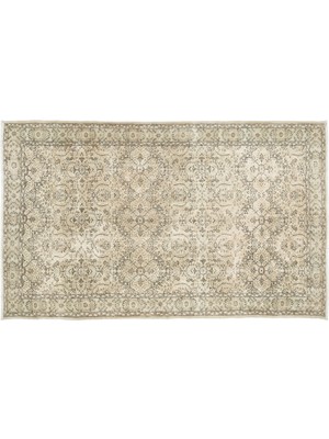 Bej Eskitme Yün Modern Desenli Yün Hav Toz Vermez Leke Tutmayan Salon Yolluk Mutfak El Dokuma Halı