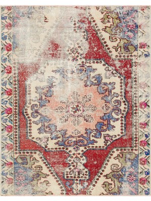 Hali.Net 134x170 cm Bej Teselya El Dokuma Yün Halı | El Yapımı Doğal Yün Salon Halısı | Geleneksel Anadolu Hav Vermez | UNİQUE-35674