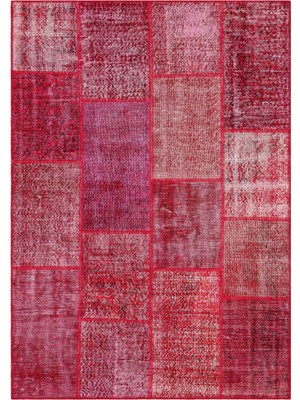 Iskece Bej Patchwork Yün Modern Desenli Yün Hav Toz Vermez Leke Tutmayan Salon Yolluk Mutfak El Dokuma Halı