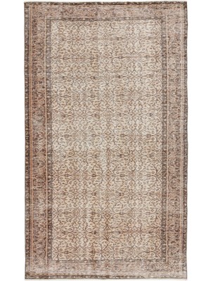 Atina Kırmızı Eskitme Yün Modern Desenli Yün Hav Toz Vermez Leke Tutmayan Salon Yolluk Mutfak El Dokuma Halı