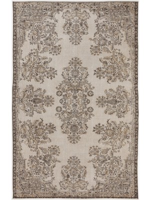 Hali.Net 187x295 cm Kırmızı Vintage Anadolu Yün Halı | Salon Yatak Odası Halısı | Doğal Yün El Yapımı El Dokuma Hav Vermez | UNİQUE-7022