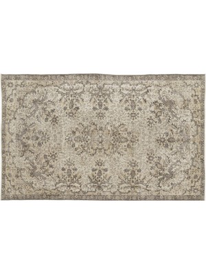 Bej Eskitme Yün Modern Desenli Yün Hav Toz Vermez Leke Tutmayan Salon Yolluk Mutfak El Dokuma Halı